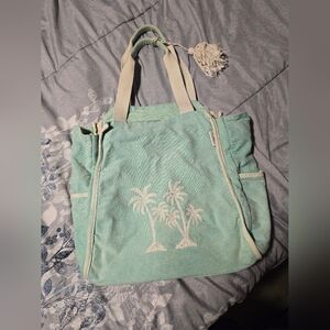 Mint Green Beach Tote Bag